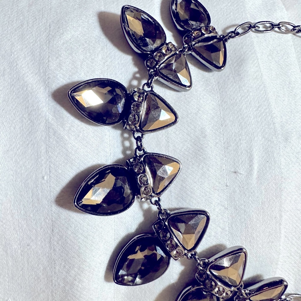 Black and bling necklace